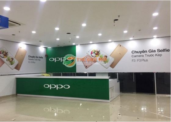 Biển hiệu chuỗi cửa hàng điện thoại OPPO